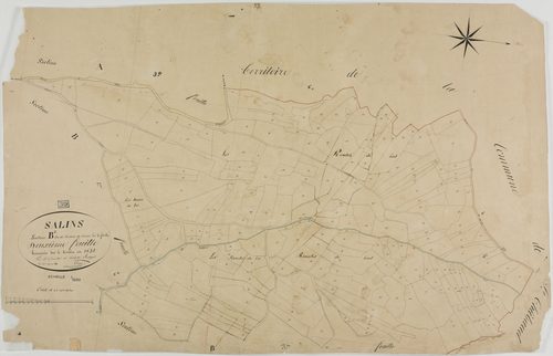 Salins, section B, le Ruisseau de Rousset, feuille 2.