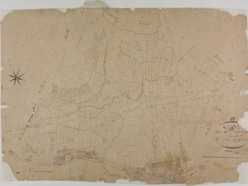 Salins, section E, les Faubourgs, feuille unique.