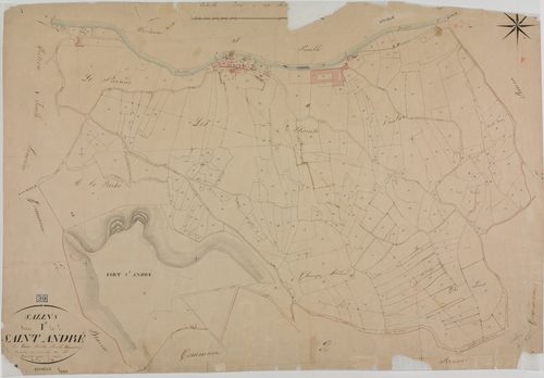Salins, section I, Saint-André, feuille 2.