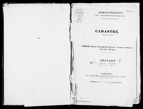 Etat de sections.