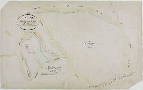 Salins, section A, dite de Saint-Joseph, feuille 2.