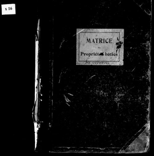 Matrice des propriétés bâties.
