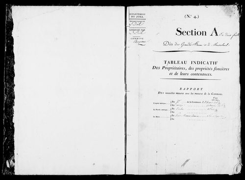 Etat de sections.