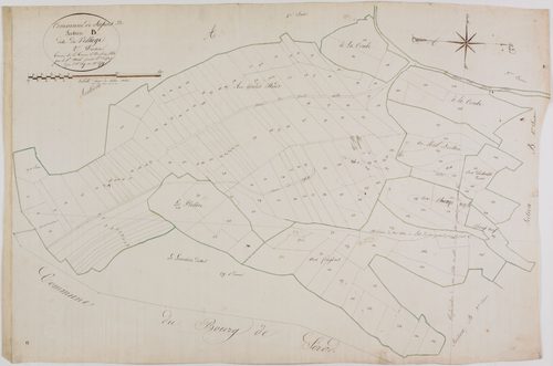 Sapois, section B, le Village, feuille 2.