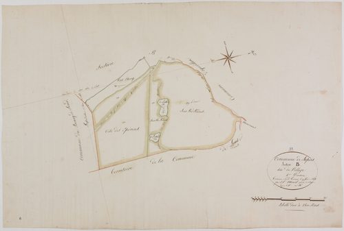 Sapois, section B, le Village, feuille 4.