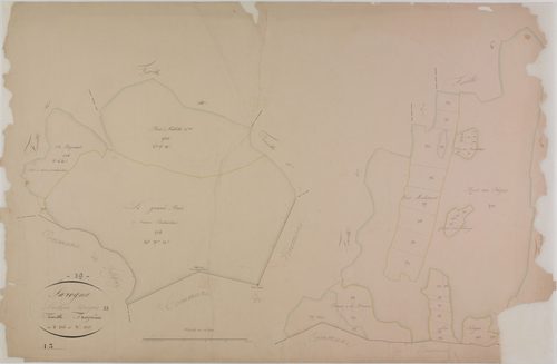 Sarrogna, section A, feuille 13.