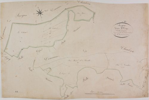 Sarrogna, section A, feuille 12.
