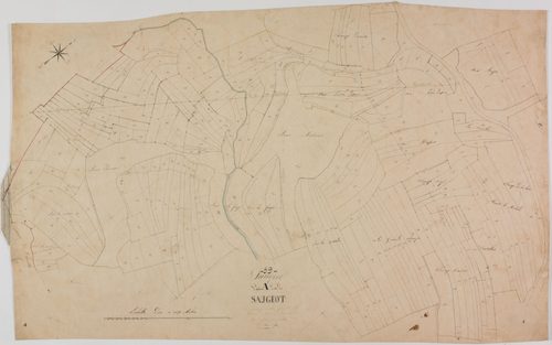 Saugeot, section A, feuille 4.