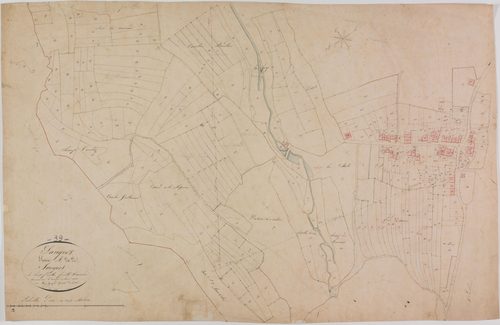 Saugeot, section A, feuille 3.