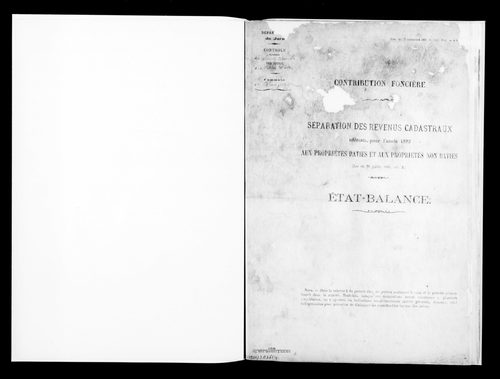 Matrice des propriétés bâties.