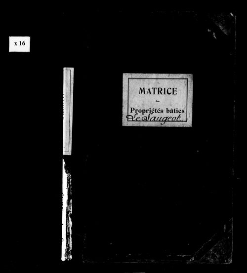 Matrice des propriétés bâties.