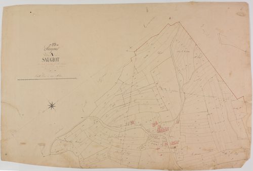 Saugeot, section A, feuille 6.