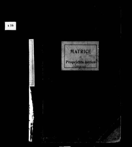 Matrice des propriétés bâties.