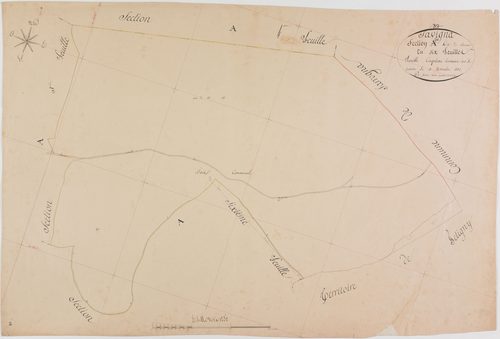 Savigna, section A, les Charnes, feuille 5.géomètre : C. Jannin
