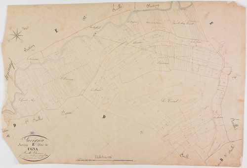 Savigna, section E, Ugna, feuille 1.géomètre : H. Duchesne