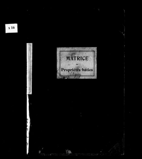 Matrice des propriétés bâties. Commune rattachée à celle de Villers-Robert de 1824 à 1871.