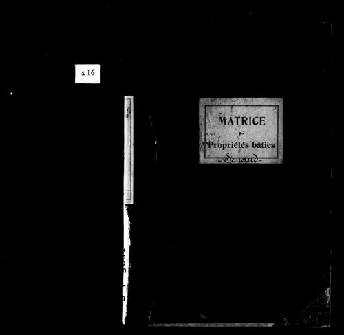 Matrice des propriétés bâties.