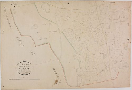 Senaud, section A, le Village, feuille 4.