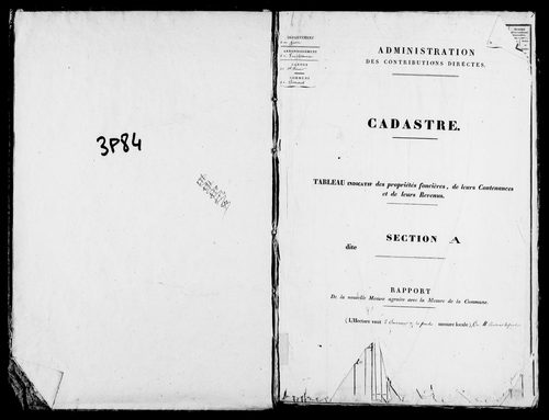 Etat de sections.