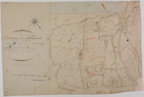 Septmoncel, section D, la Joux, feuille.