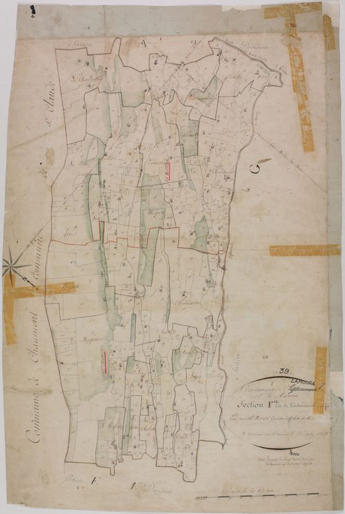 Septmoncel, section F, Tréchaumont, feuille.