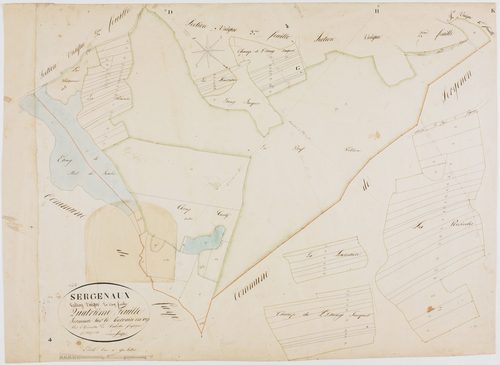Sergenaux, section unique, feuille 4.géomètre : Singey