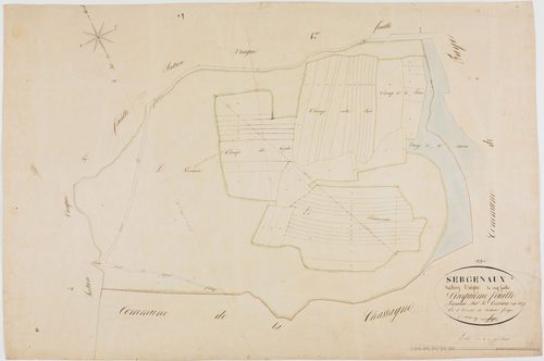 Sergenaux, section unique, feuille 5.géomètre : Singey