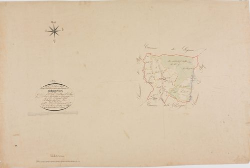 Sergenaux, tableau d'assemblage.géomètre : Prost