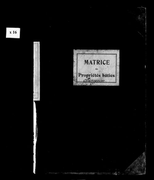 Matrice des propriétés bâties.