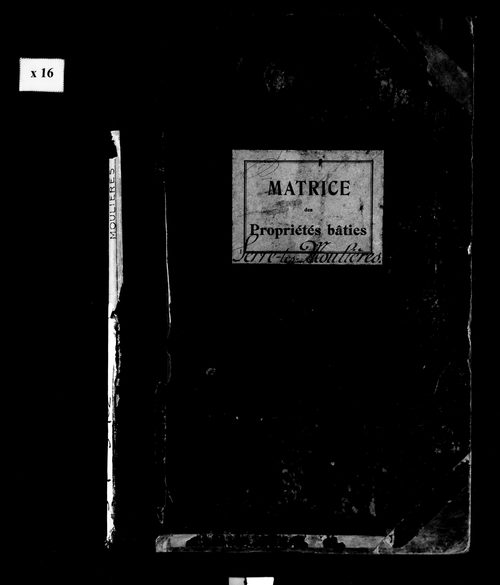 Matrice des propriétés bâties.