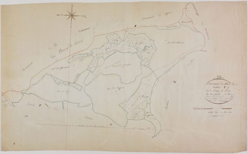 Sirod, section F, Village de Lent, feuille 1.