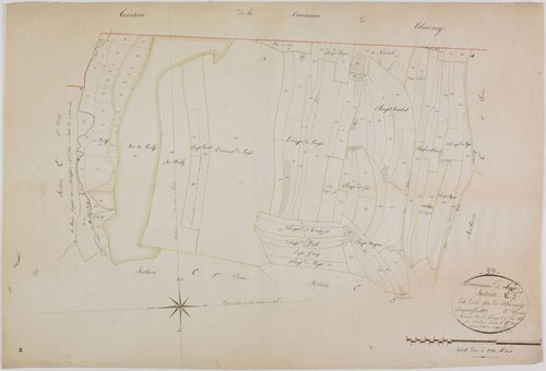 Sirod, section E, Fin de Charency, feuille 2.