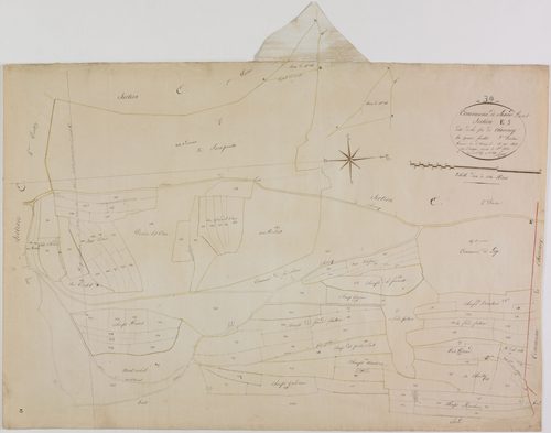 Sirod, section E, Fin de Charency, feuille 3.