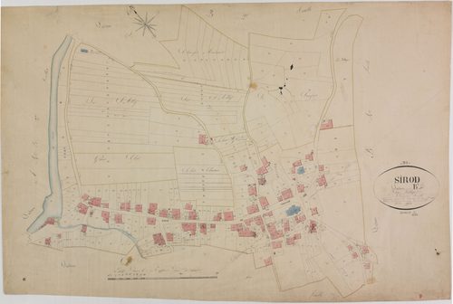 Sirod, section B, le Village, feuille 1.