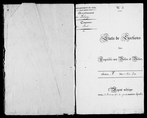 Etat de sections.