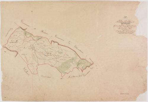 Songeson, tableau d'assemblage.géomètre : Mathieu
