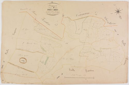 Songeson, section A, les Prés Bois, feuille 2.géomètre : Laplace