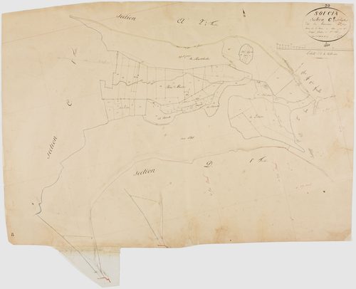 Soucia, section C, le Taureau, feuille 2.géomètre : Rosset père