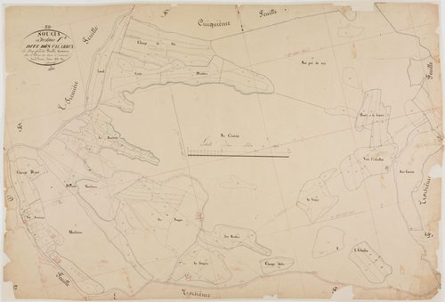 Soucia, section F, les Calabrux, feuille 2.géomètre : Dussauget