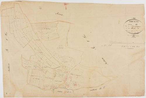 Soucia, section A, Champsigna, feuille 1.géomètre : Rosset père
