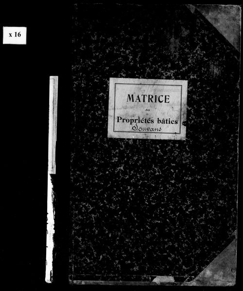 Matrice des propriétés bâties.