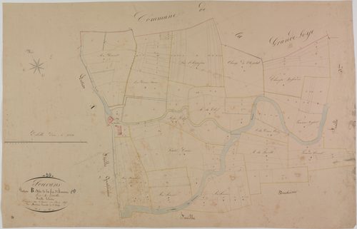 Souvans, section B, Fin d'Amont, feuille 1.
