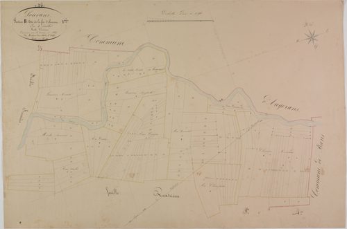 Souvans, section B, Fin d'Amont, feuille 3.