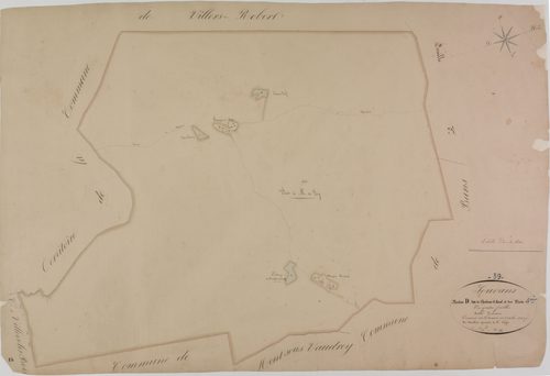 Souvans, section D, l'Herbeux d'Aval et des Bois, feuille 4.