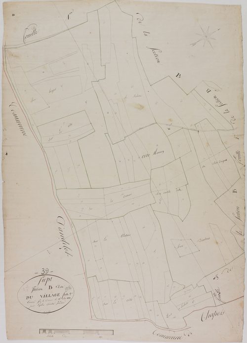 Supt, section B, le Village, feuille 2.