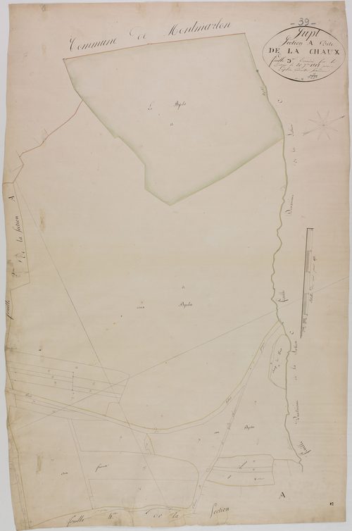 Supt, section A, la Chaux, feuille 3.