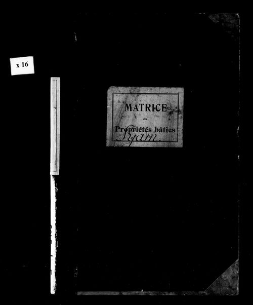 Matrice des propriétés bâties.