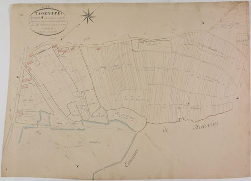 Tassenières, section A, le Nord, feuille 3.