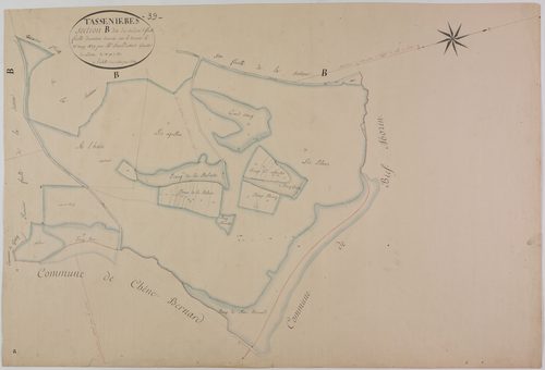 Tassenières, section B, le Sud, feuille 2.
