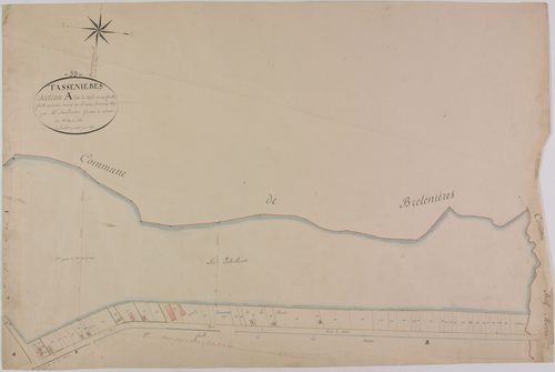 Tassenières, section A, le Nord, feuille 4.